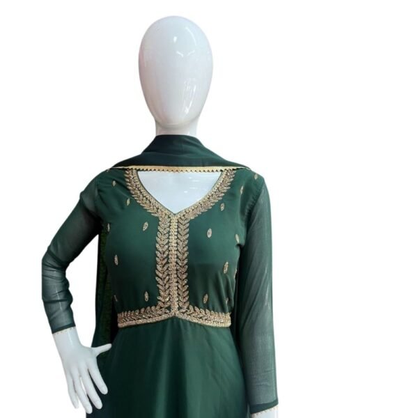 Party Wear Stone Work Alyacut Maxi with Shawl